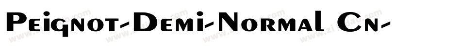Peignot-Demi-Normal Cn字体转换